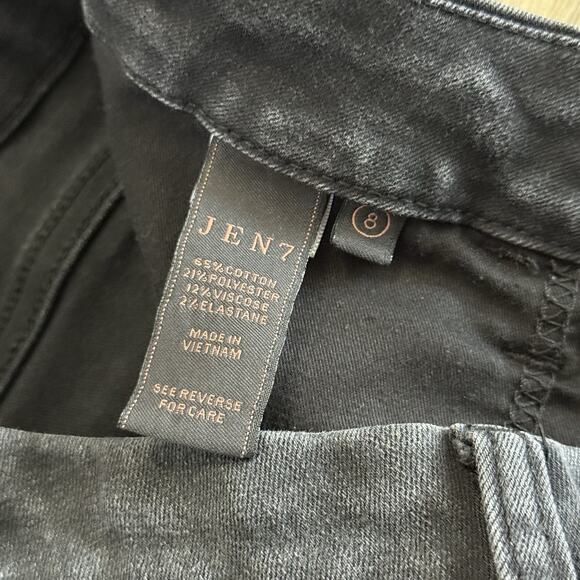 JEN7 by 7 For All Mankind Women’s Ankle Skinny Jeans Size 8 Black High Rise - Picture 6 of 7